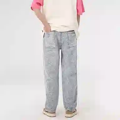 PASET Flame Embroidery Jeans