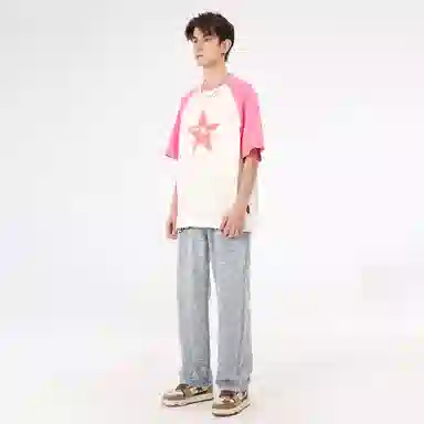 PASET Flame Embroidery Jeans