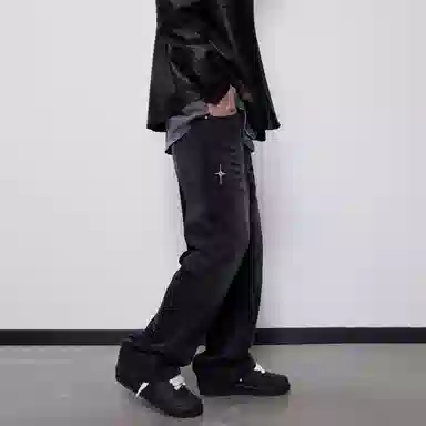 PASET Vintage Star Embroidered Jeans