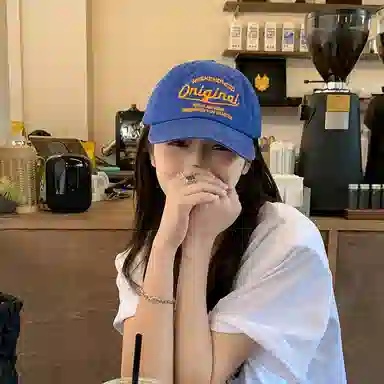 平檐嘻哈潮流字母刺绣棒球帽街头时尚百搭大头围显脸小 棉 鸭舌帽 男女同款情侣款