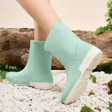 Warrior Rain Boots Mint Green