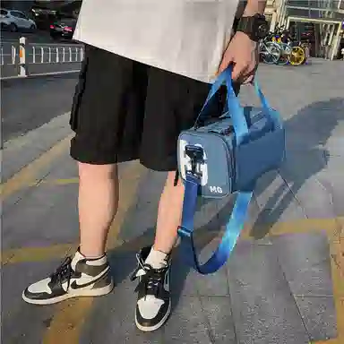 尼格尔儿童旅行袋休闲手提行李包 尼龙袋轻便舞蹈健身游泳单肩旅行包男女