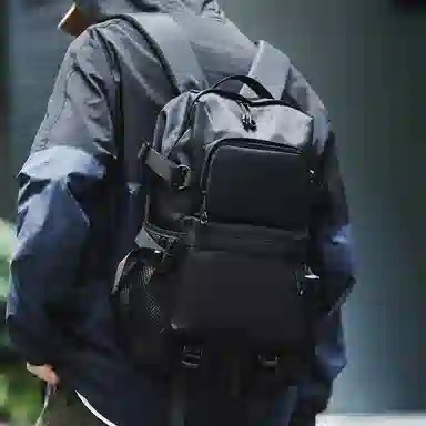 尼格尔日系潮流机能背包男双肩包大容量 尼龙旅行包大中学生书包潮牌休闲男包