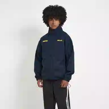 SIMPLE RIMLESS Coach Jacket Navy