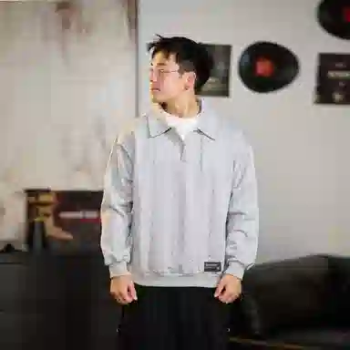 SUNSETMONENT Vcleanfitpolo