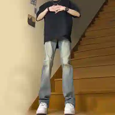 尘映 美式高街复古风多版型日常通勤长裤牛仔裤 男女同款