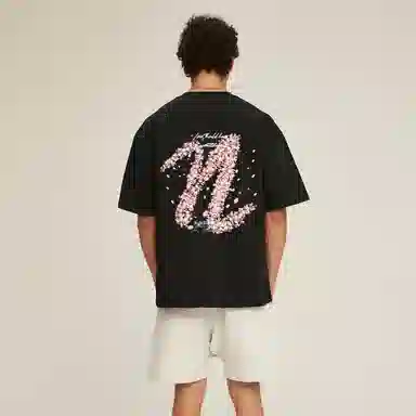 SUNSETMONENT N Logo Basketball Tee