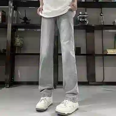 帝狼牛 美式复古高街风莱赛尔微喇弯刀裤 显高显瘦垂感强适合日常通勤牛仔裤 男女同款