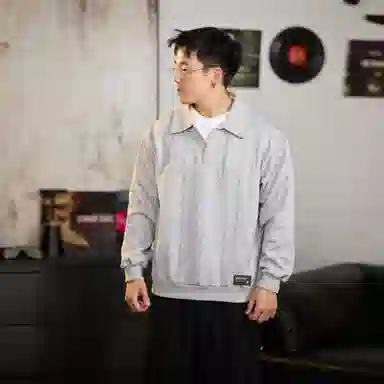 SUNSETMONENT Vcleanfitpolo