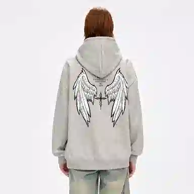 SUNSETMONENT Wings Cross Hoodie