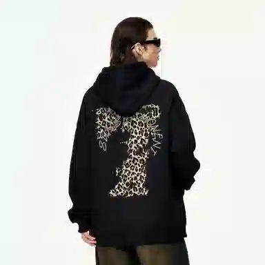 SUNSETMONENT Leopard Print Hoodie