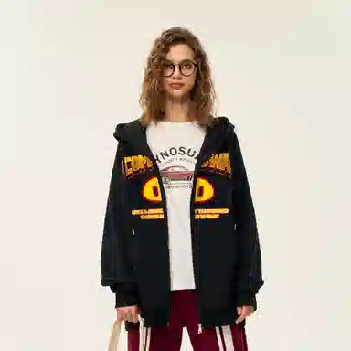 COMOWA Pig Letter Hoodie