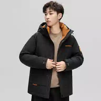 鸭鸭 户外休闲风工装保暖时尚潮流舒适羽绒服 男女同款