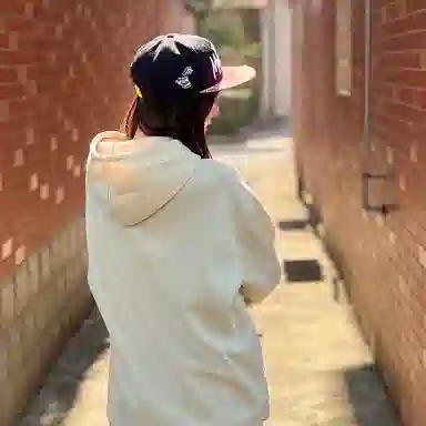 雅鹿优选 西瓜甜甜圈缺口印花刺绣平檐户外出行运动风防晒遮阳时尚潮流百搭大头围显脸小 棉 棒球帽 男女同款情侣款