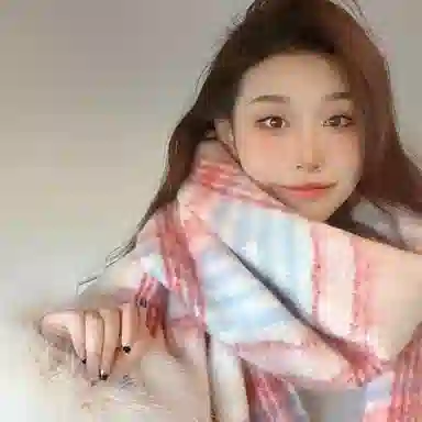 【柠檬海盐】 雅鹿优选 超显白温暖奶黄格纹加厚围巾冬季保暖流苏披肩围脖 男女同款情侣款 礼盒装 绒线围巾 男女同款情侣款