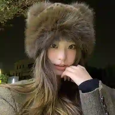 雅鹿优选 超酷辣妹复古豹纹毛绒小熊耳朵蒙古帽子女生冬季毛茸茸保暖仿皮草护耳盆帽 涤纶 绒线帽 女款