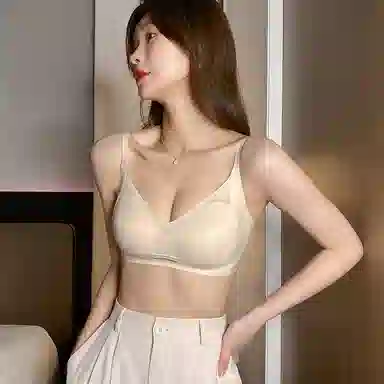 多情猫 纯色聚拢收副乳无钢圈文胸 女款