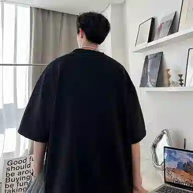 Xu Tailang Cross Letter Print T-Shirt