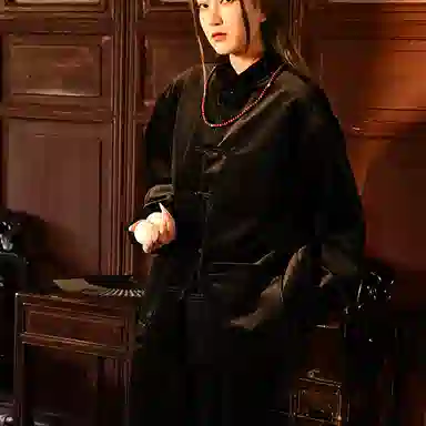 Sanshengliubu Velvet Mandarin Jacket