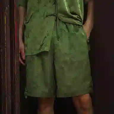 Sanshengliubu Bamboo Jacquard Casual Shorts