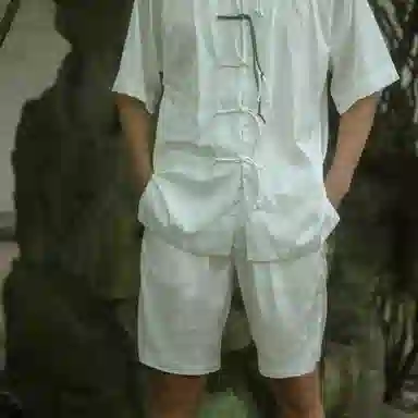 Sanshengliubu Bamboo Jacquard Casual Shorts