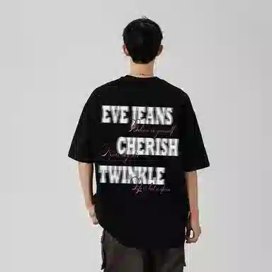 EVE Jeans Letter Print T-Shirt