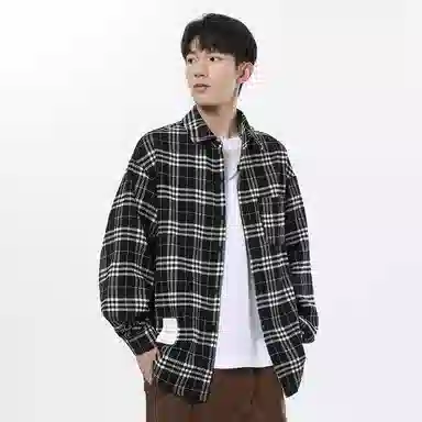 R.super FW24 Plaid Logo Shirt