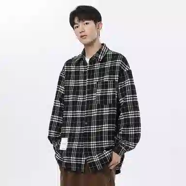 R.super FW24 Plaid Logo Shirt