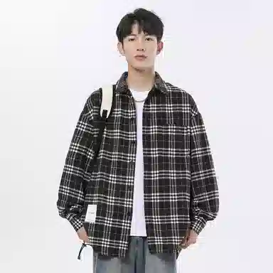 R.super FW24 Plaid Logo Shirt