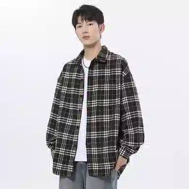 R.super FW24 Plaid Logo Shirt