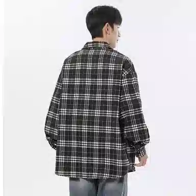 R.super FW24 Plaid Logo Shirt