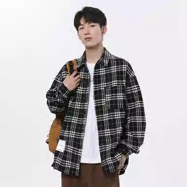 R.super FW24 Plaid Logo Shirt