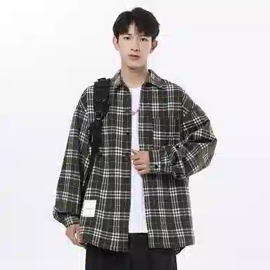 R.super FW24 Plaid Logo Shirt