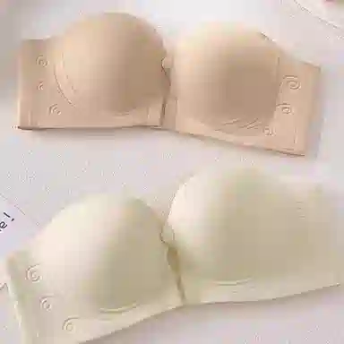 艾诗塔 小胸聚拢不掉不空杯防滑抹胸文胸 女款