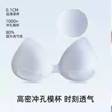 艾诗塔 冰丝凉感舒适软支撑无痕内衣超薄运动透气背心式文胸 女款