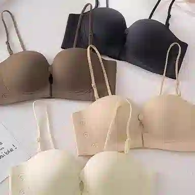 艾诗塔 小胸聚拢不掉不空杯防滑抹胸文胸 女款