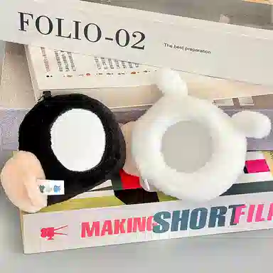 歪瓜出品 蜡笔小新角色 随身镜 可爱搞怪钥匙扣 谷圈挂件