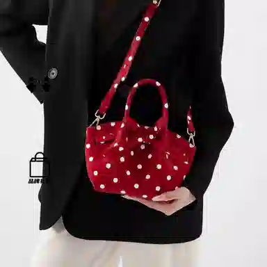 BEGOOER Retro Bow Bag Red Polka Dot
