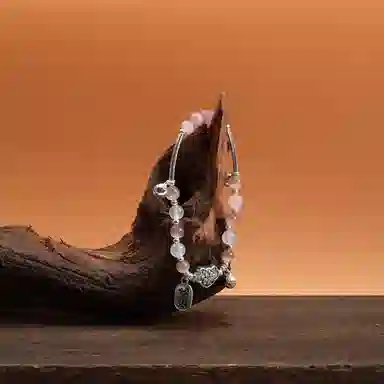 星珍思 祥云如意平安锁 新中式国潮复古转运长命锁招财纳福手饰 古风旗袍汉服铃铛 合金 手链 女款