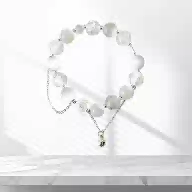 星珍思 铃铛弯月 新中式国潮小众设计清冷高级感梦幻铃铛月亮串珠手饰 气质百搭立体月牙 琉璃 手串 女款