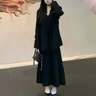 西行纪 美式高街设计经典格雷系多巴胺高级感简约宽松垫肩硬挺小西装外套单排扣垂感休闲夹克 男女同款