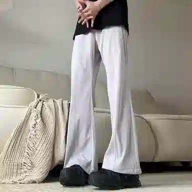 西行纪 美式高街设计感冰丝垂感降落伞兵裤直筒阔腿凉感薄款网布打孔透气速干运动休闲裤 男女同款