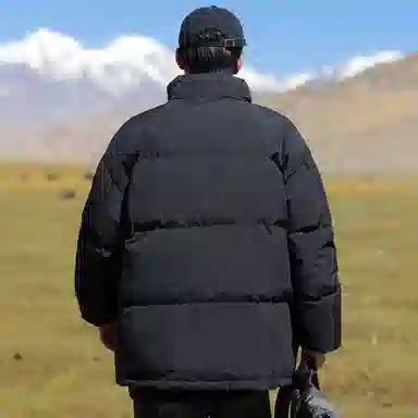 西行纪 美式高街设计感基础款户外休闲运动高级感宽松大码棉衣棉袄百搭简约学生立领防风防水面包服加厚保暖棉服外套 男女同款