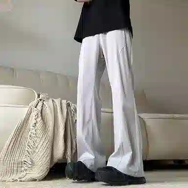 西行纪 美式高街设计感冰丝垂感降落伞兵裤直筒阔腿凉感薄款网布打孔透气速干运动休闲裤 男女同款