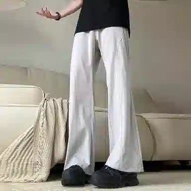 西行纪 美式高街设计感冰丝垂感降落伞兵裤直筒阔腿凉感薄款网布打孔透气速干运动休闲裤 男女同款