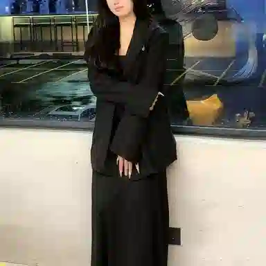 西行纪 美式高街设计经典格雷系多巴胺高级感简约宽松垫肩硬挺小西装外套单排扣垂感休闲夹克 男女同款