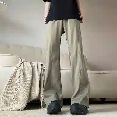 西行纪 美式高街设计感冰丝垂感降落伞兵裤直筒阔腿凉感薄款网布打孔透气速干运动休闲裤 男女同款