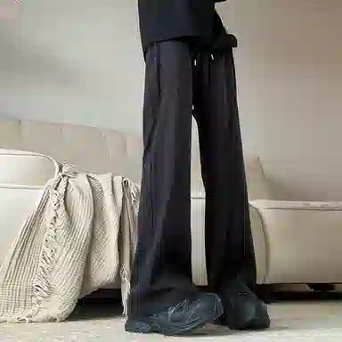 西行纪 美式高街设计感冰丝垂感降落伞兵裤直筒阔腿凉感薄款网布打孔透气速干运动休闲裤 男女同款