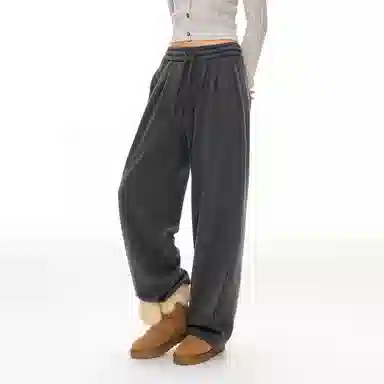CLIMAX VISION Cozy Fleece Wide Leg Pants