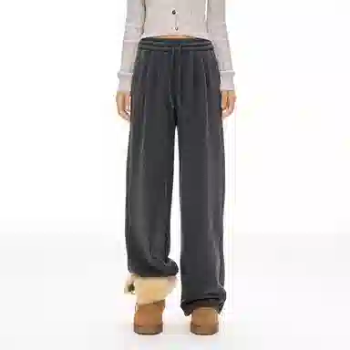 CLIMAX VISION Cozy Fleece Wide Leg Pants